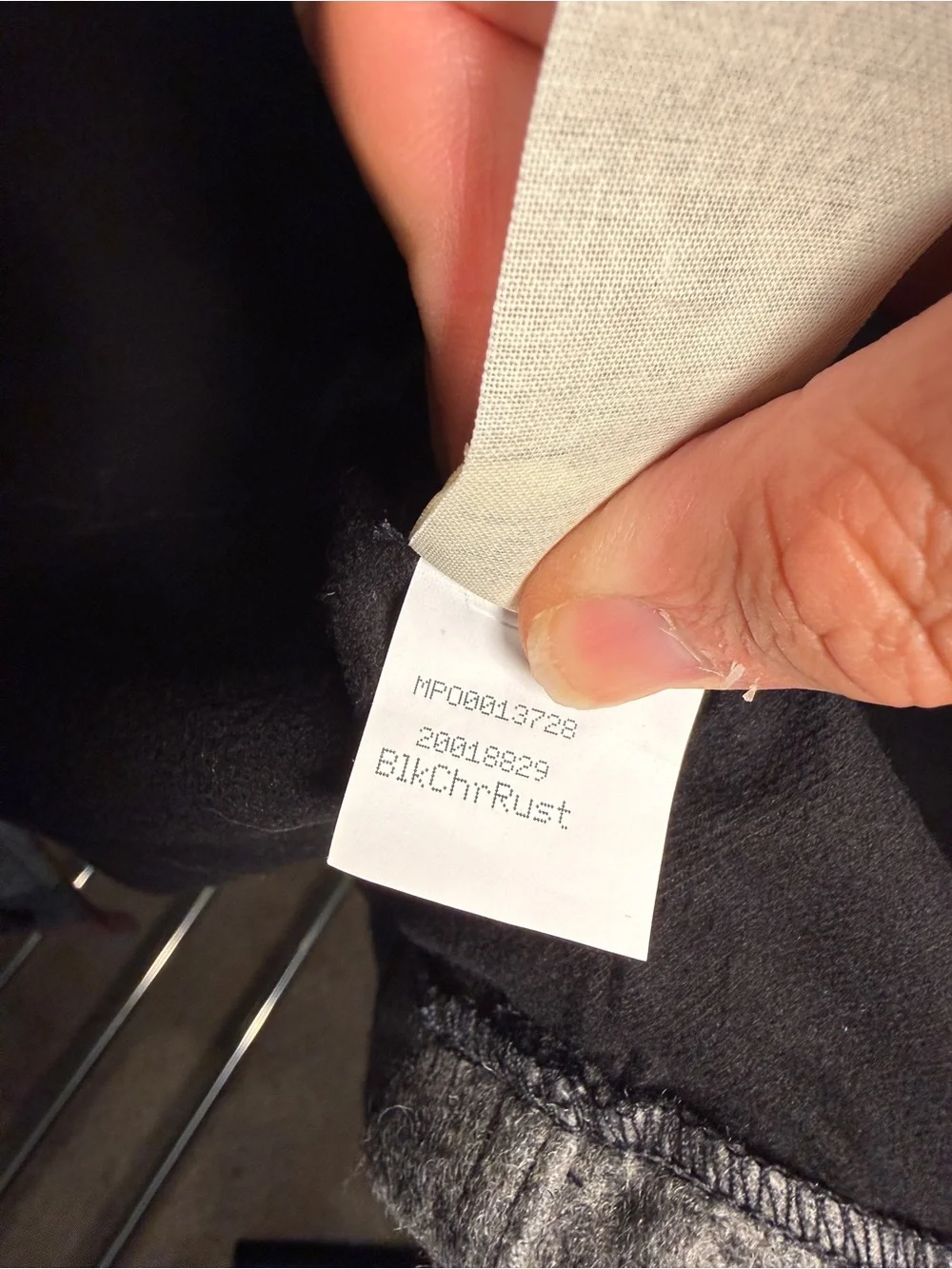 FILSON - Lined Mackinaw Wool Packer Coat in Black / Charcoal / Rust, Men’s 3XL